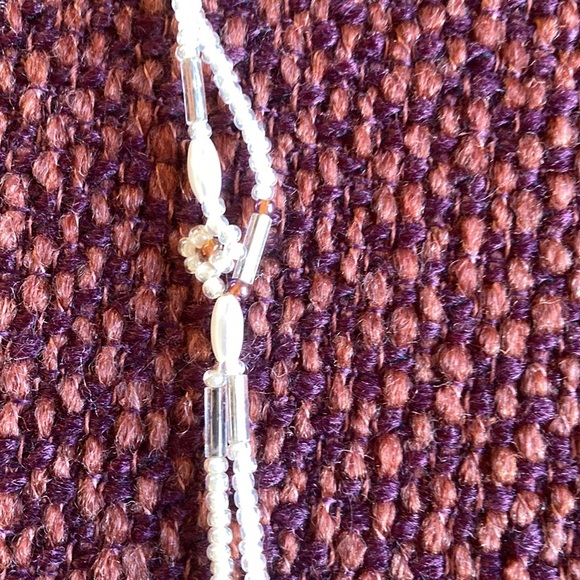Hand-beaded White Necklace 2/$10 - Picture 2 of 2